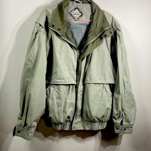 (N)‎ GEAR jacket, vintage for men, khaki, size L - Picture 1 of 16